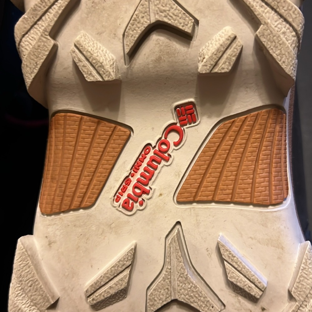 Columbia Brown and Red Hiking Boots Rugged Design - Picture 8 of 8